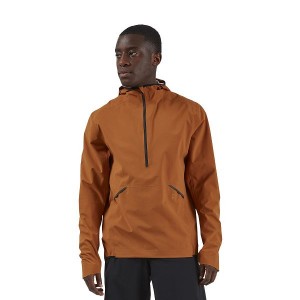 Geci Barbati On Running Waterproof Anorak Maro | 3679184_RO