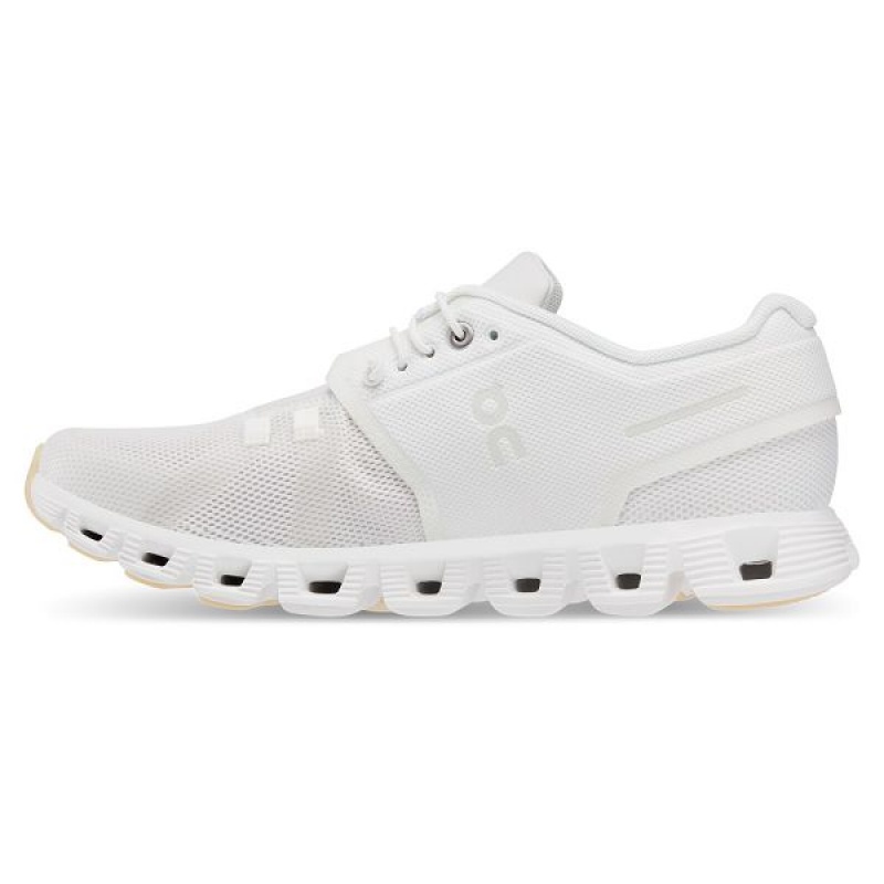 Adidasi Alergare Rutiera Barbati On Running Cloud 5 Undyed Albi | 1340569_RO