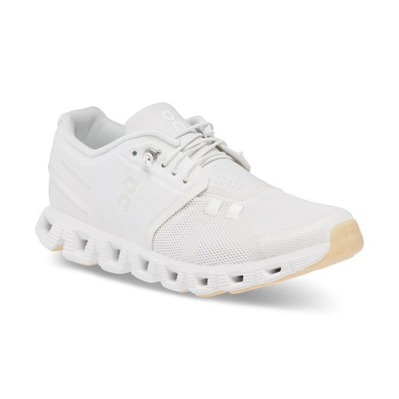 Adidasi Alergare Rutiera Barbati On Running Cloud 5 Undyed Albi | 1340569_RO