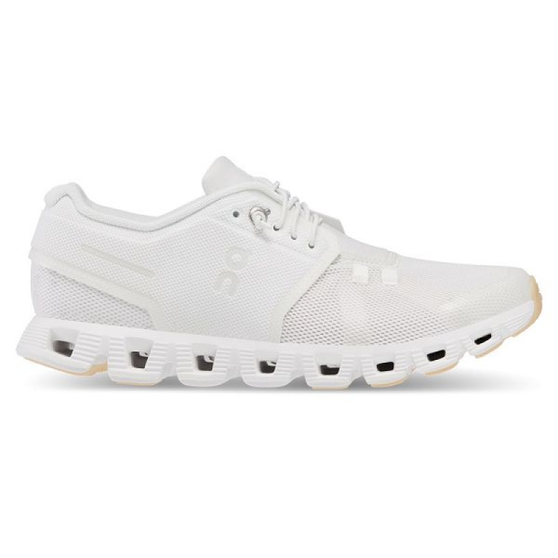 Adidasi Alergare Rutiera Barbati On Running Cloud 5 Undyed Albi | 1340569_RO