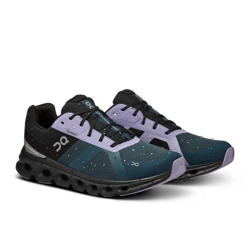 Adidasi Alergare Rutiera Barbati On Running Cloudrunner Waterproof Albastri Negrii | 5634791_RO