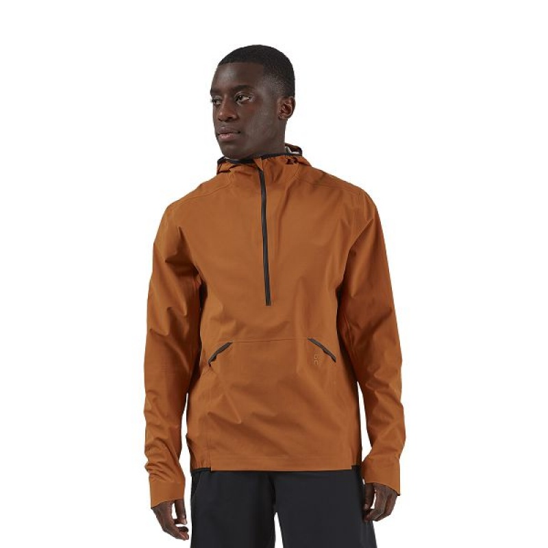 Geci Barbati On Running Waterproof Anorak Maro | 3679184_RO