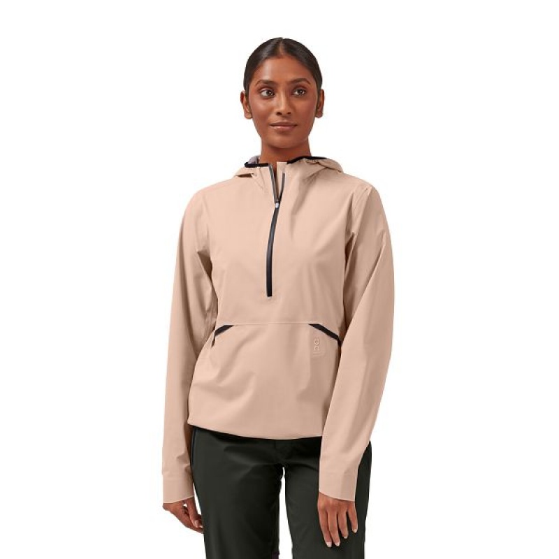 Geci Dama On Running Waterproof Anorak Maro Roz | 634951_RO