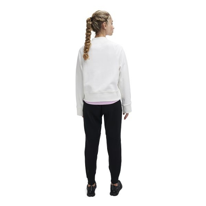 Hanorace Dama On Running Crew Neck Albi | 7918046_RO