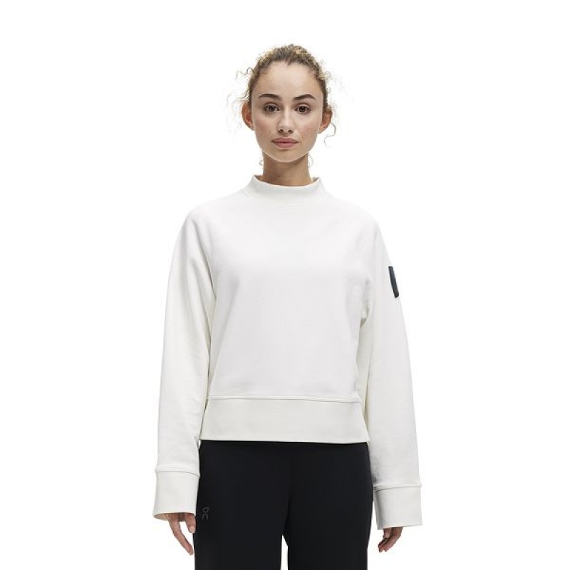 Hanorace Dama On Running Crew Neck Albi | 7918046_RO