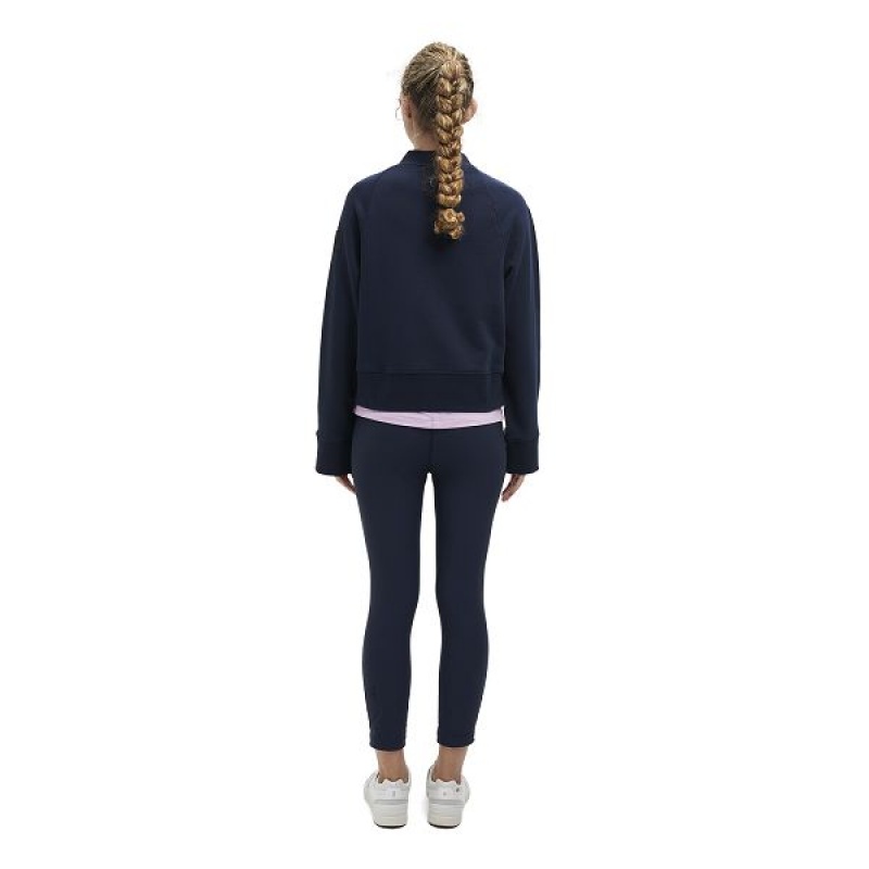 Hanorace Dama On Running Crew Neck Bleumarin | 296481_RO