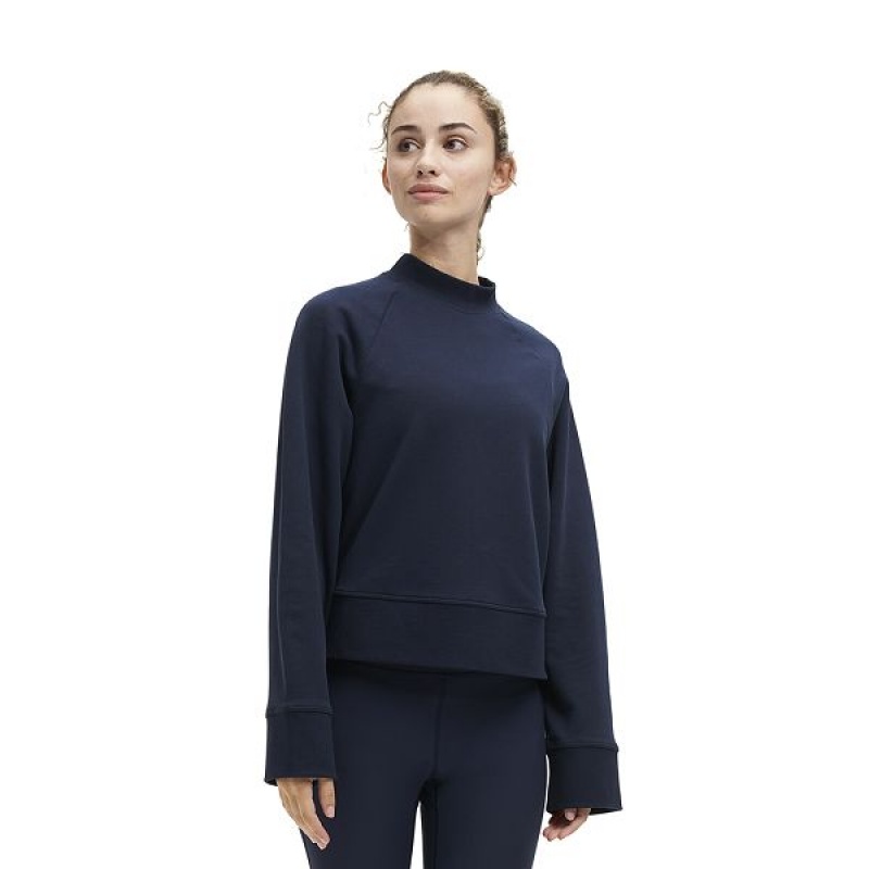 Hanorace Dama On Running Crew Neck Bleumarin | 296481_RO