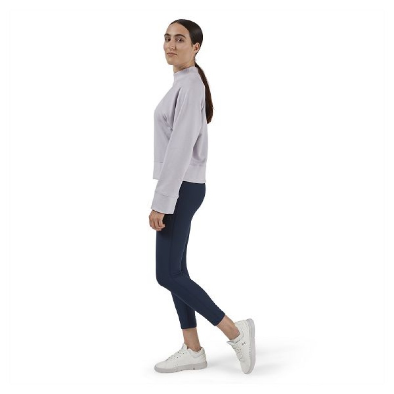 Hanorace Dama On Running Crew Neck Violet | 3642817_RO