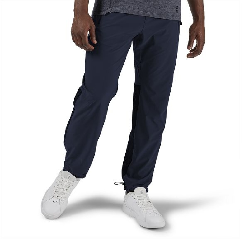 Pantaloni Barbati On Running Track Bleumarin Negrii | 9651742_RO