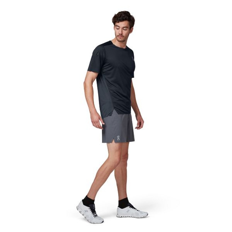 Pantaloni Scurti Barbati On Running Lightweight 1 Gri Negrii | 5630871_RO