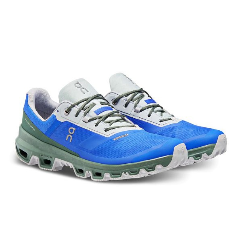 Pantofi Alergare Trail Barbati On Running Cloudventure Waterproof 3 Albastri Verzi Inchis | 8705612_RO