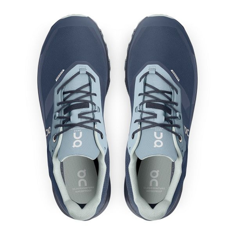 Pantofi Alergare Trail Barbati On Running Cloudventure Waterproof 3 Albastri Bleumarin | 827459_RO