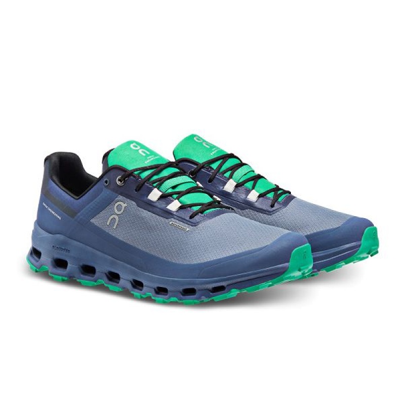 Pantofi Alergare Trail Barbati On Running Cloudvista Waterproof Albastri | 7341908_RO