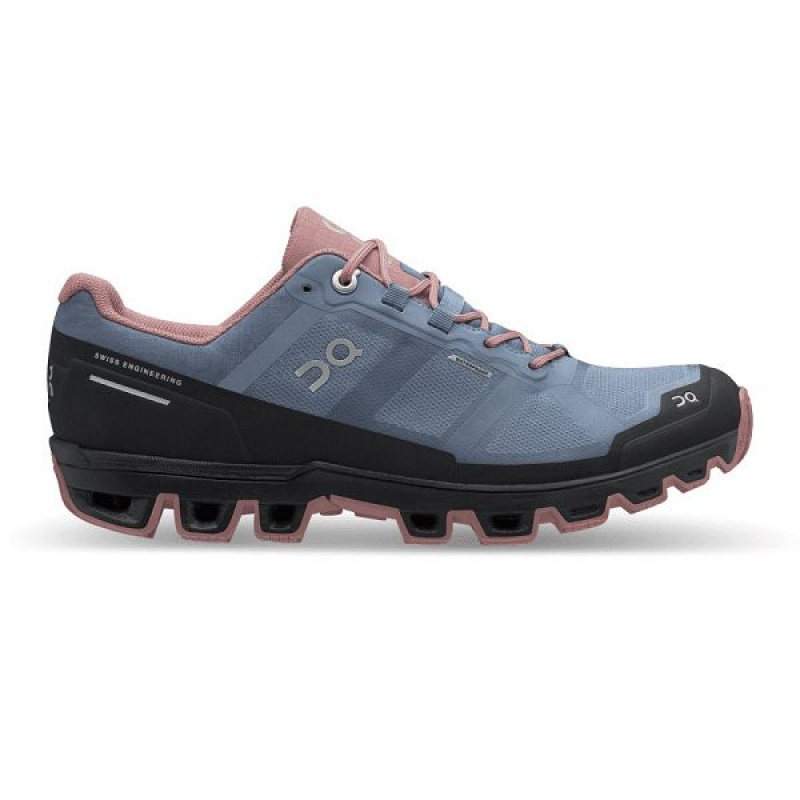 Pantofi Alergare Trail Dama On Running Cloudventure Waterproof 2 Albastri Roz | 827614_RO