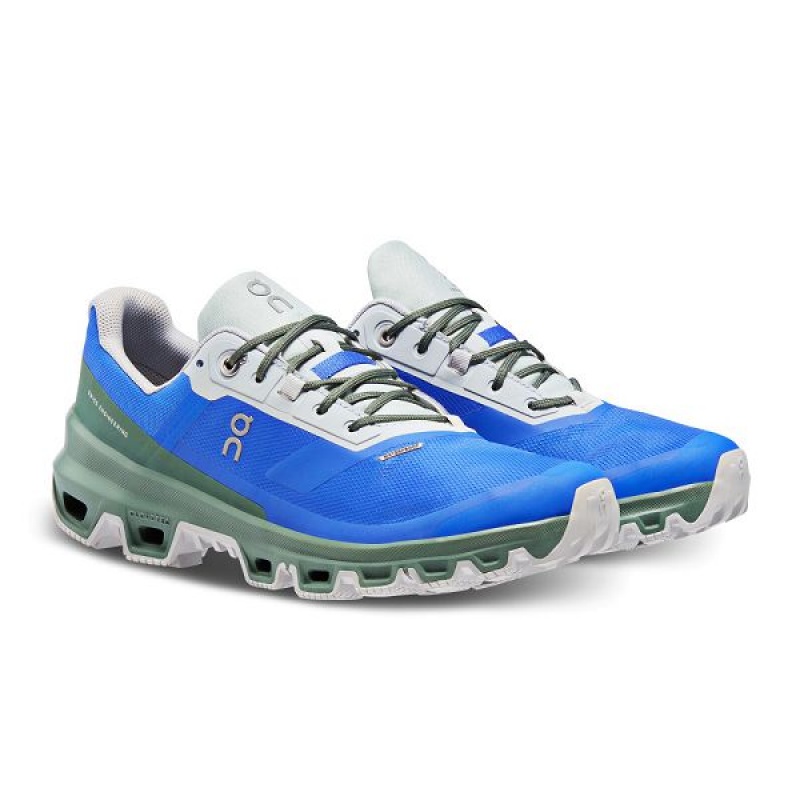 Pantofi Alergare Trail Dama On Running Cloudventure Waterproof Albastri Verzi Inchis | 7518043_RO