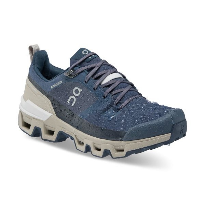 Pantofi Drumetie Dama On Running Cloudwander Waterproof Bleumarin | 5891467_RO